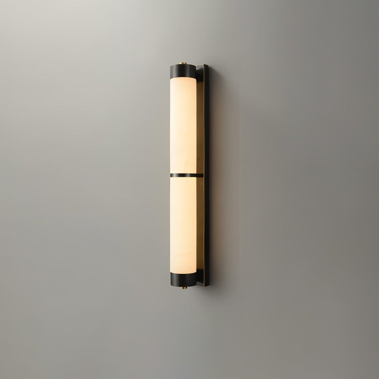 Cylindra Alabaster Brass Wall Light - YIOSI