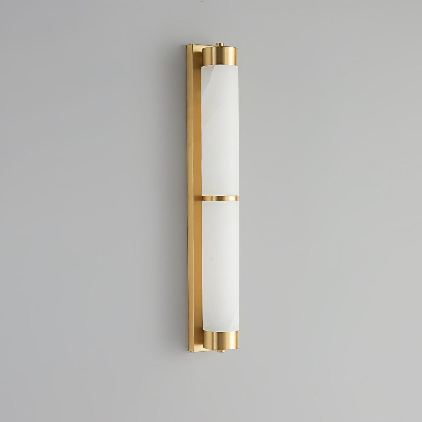 Cylindra Alabaster Brass Wall Light - YIOSI