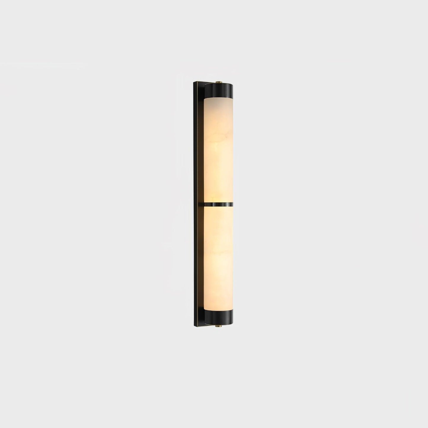 Cylindra Alabaster Brass Wall Light - YIOSI