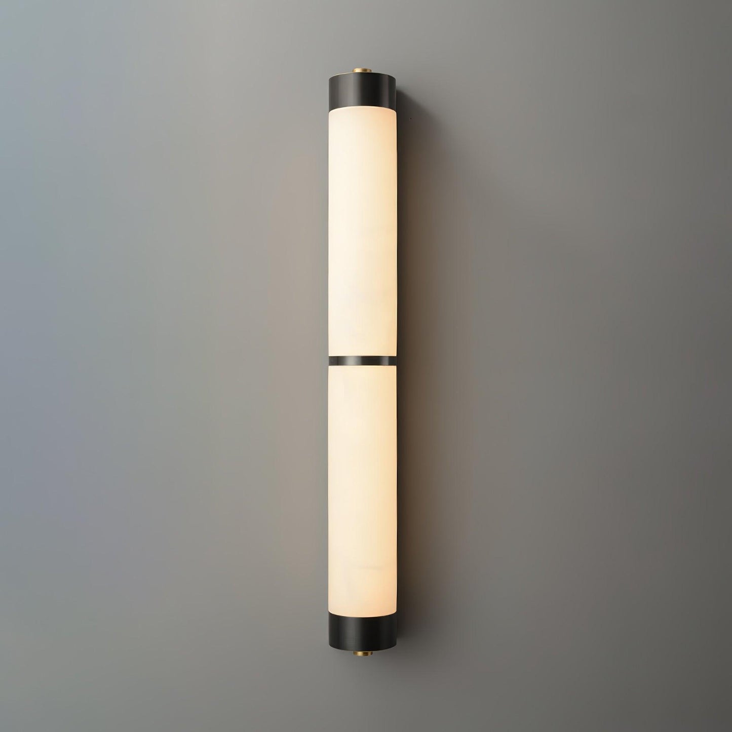 Cylindra Alabaster Brass Wall Light - YIOSI