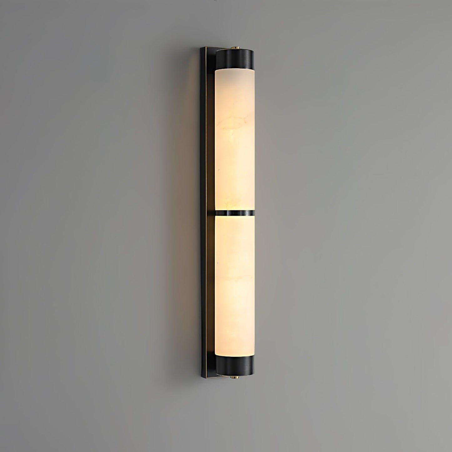 Cylindra Alabaster Brass Wall Light - YIOSI