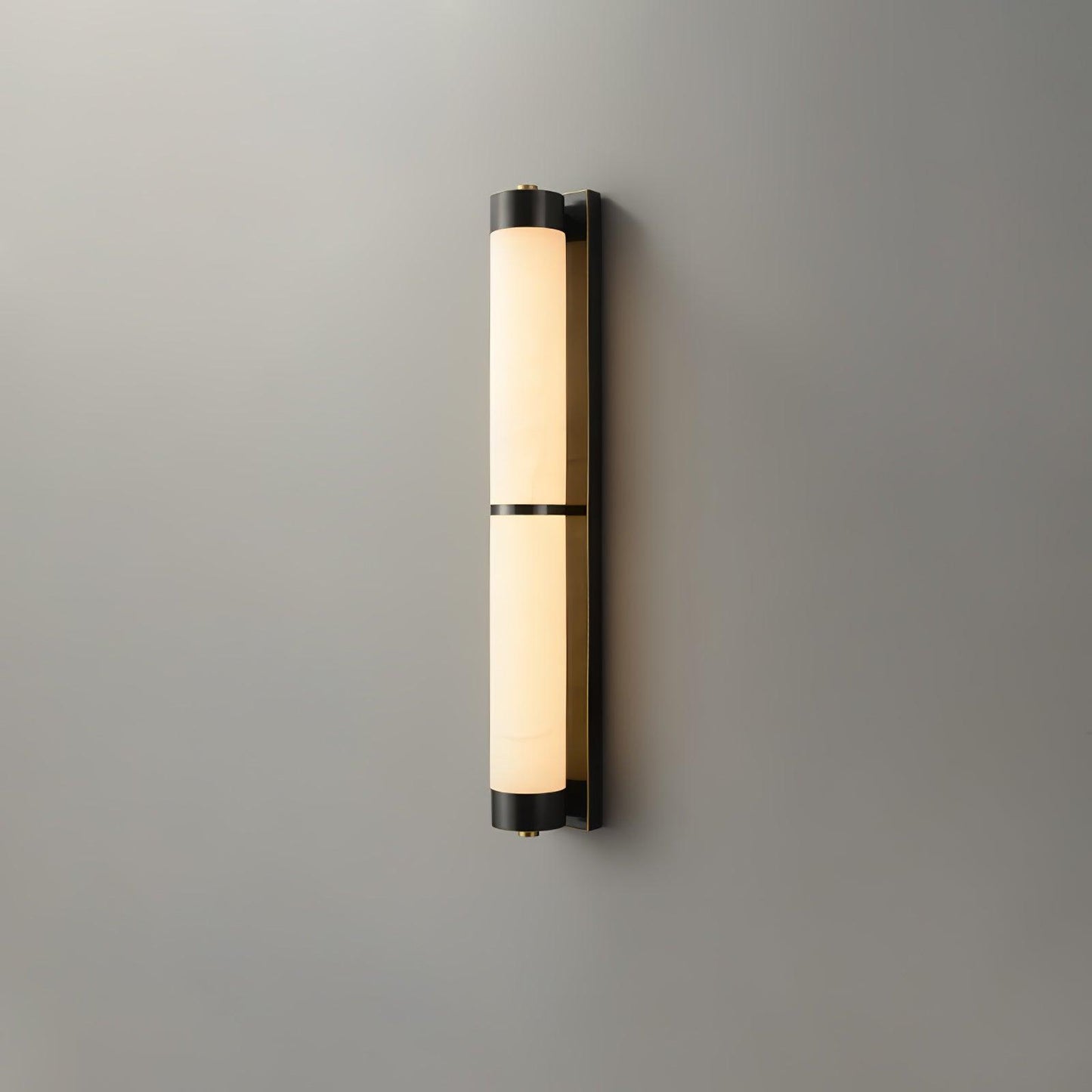 Cylindra Alabaster Brass Wall Light - YIOSI