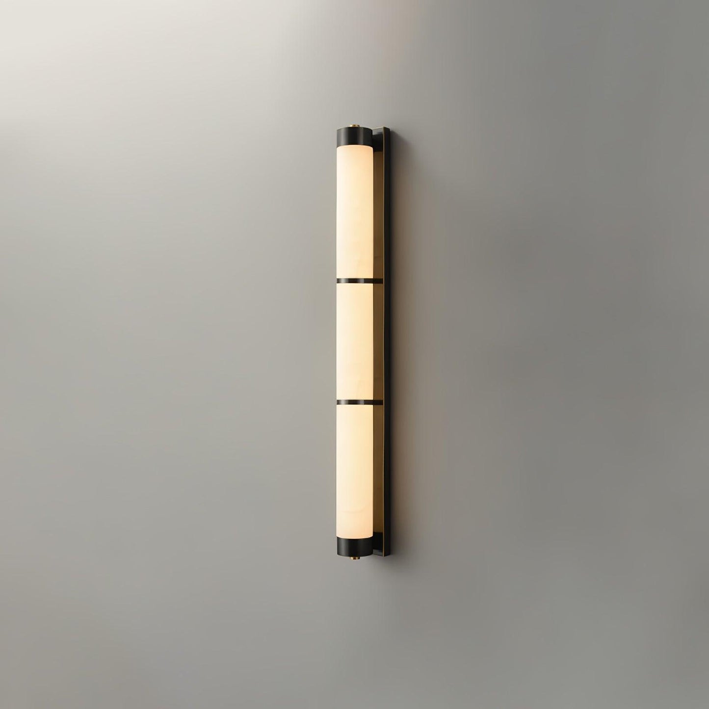 Cylindra Alabaster Brass Wall Light - YIOSI