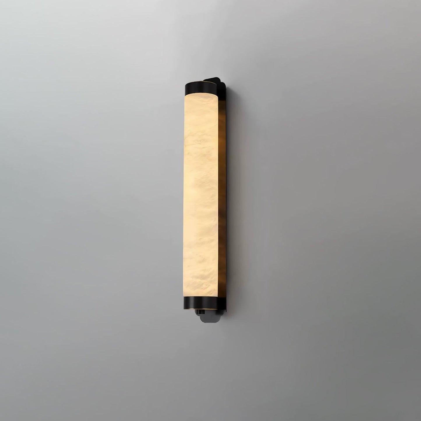 Cylindra Alabaster Brass Wall Light - YIOSI