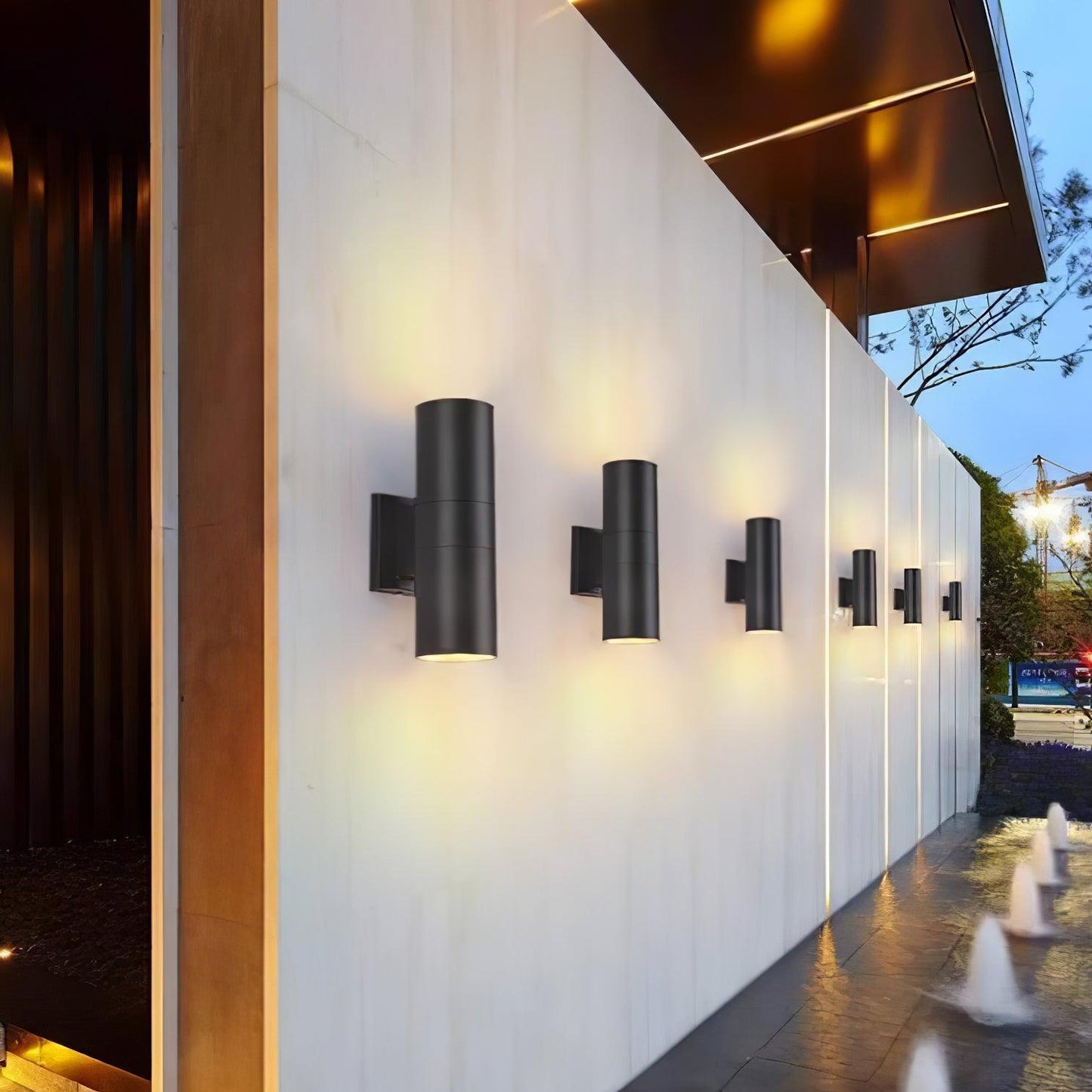 Vakkerlight Cylindrical Outdoor Wall Light – 4.3