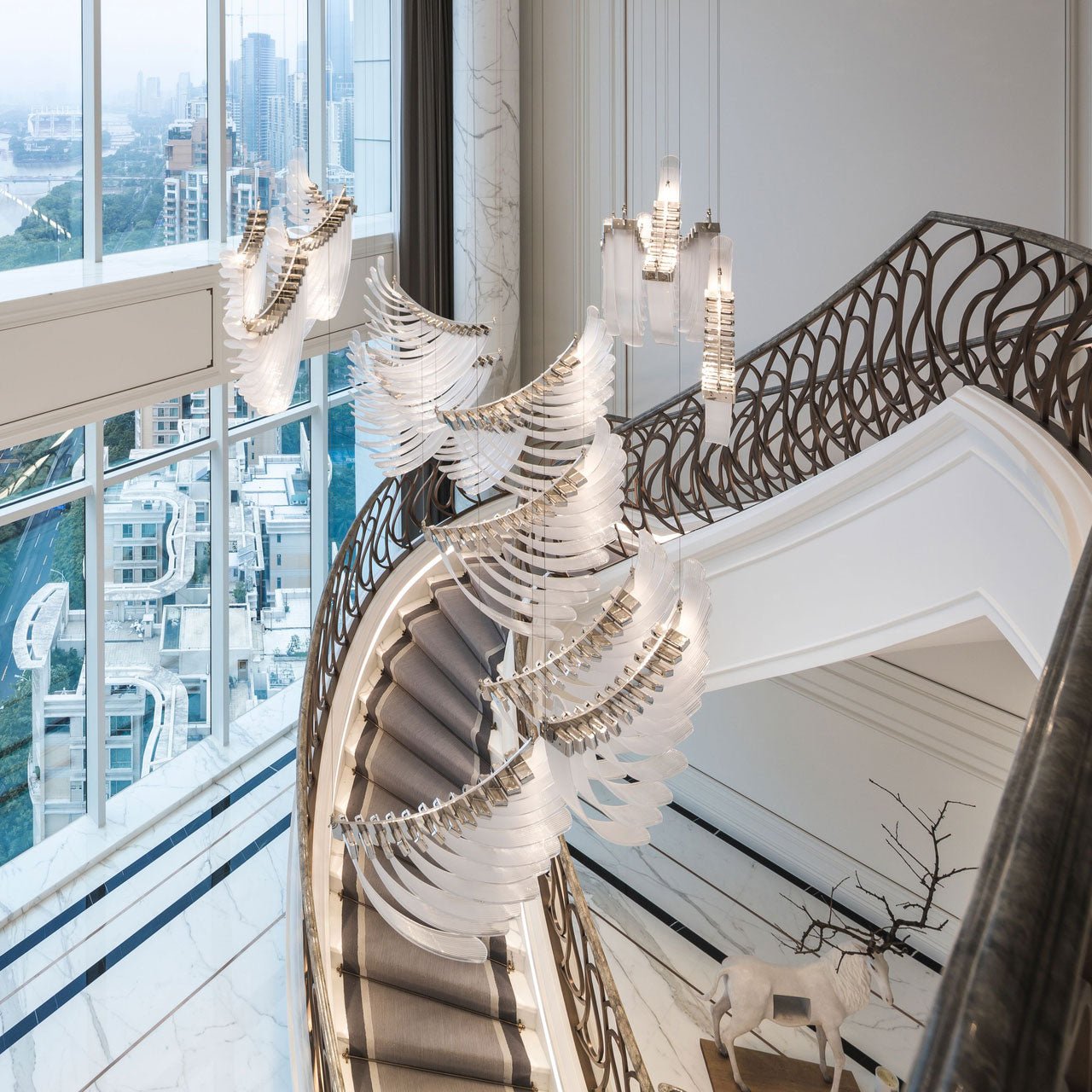 Bird Feather Wings Chandelier - YIOSI