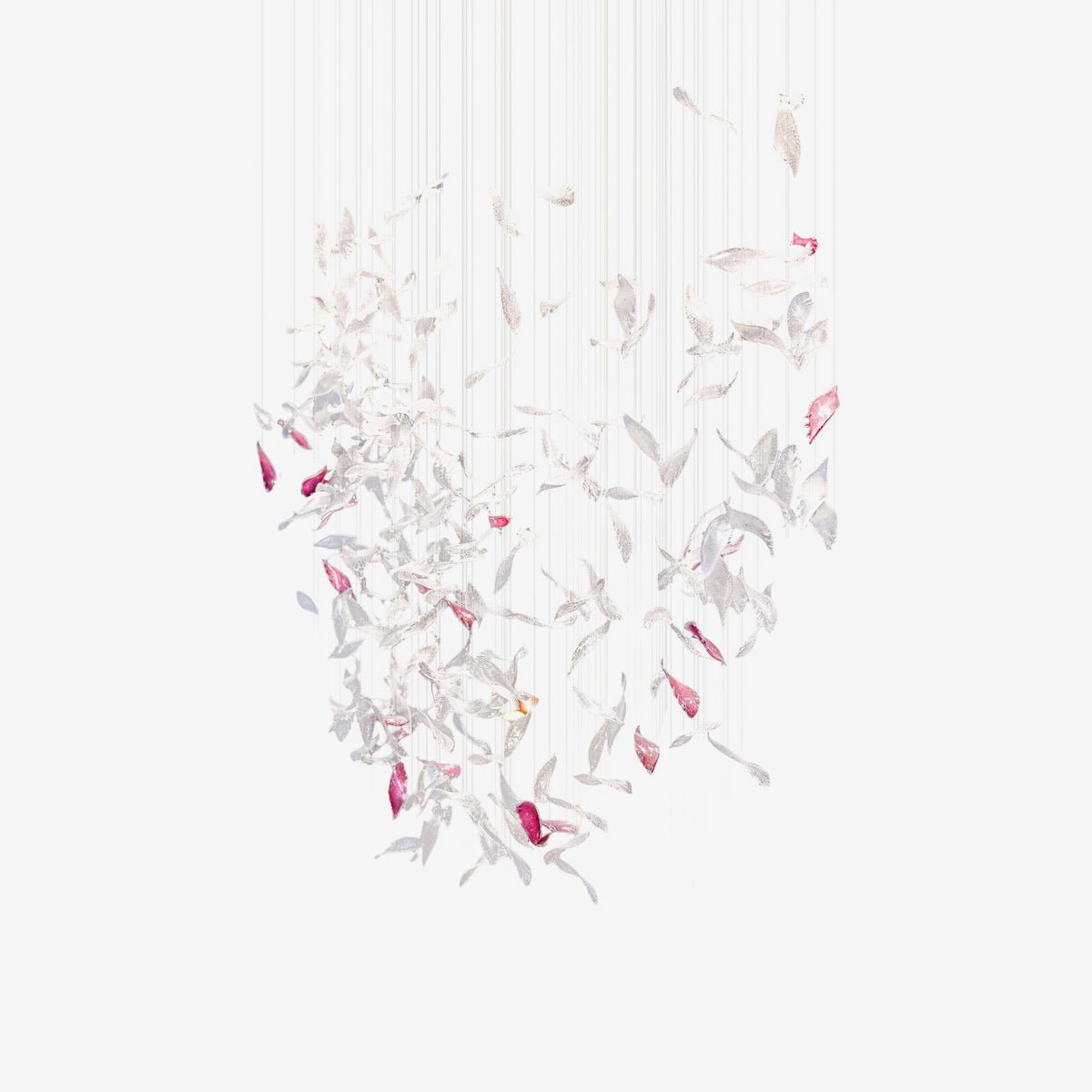Flying Glass Feather Chandelier - YIOSI