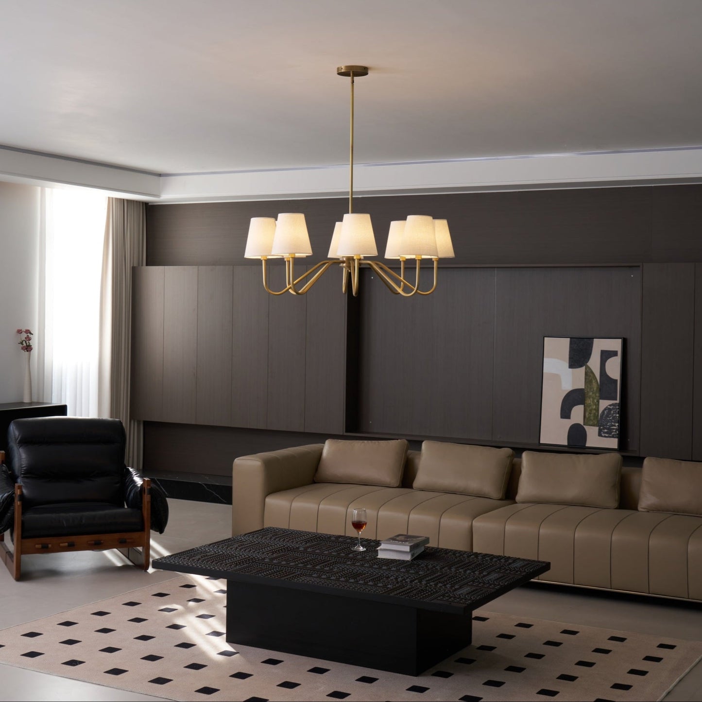 Opaluxe Brass Chandelier - YIOSI