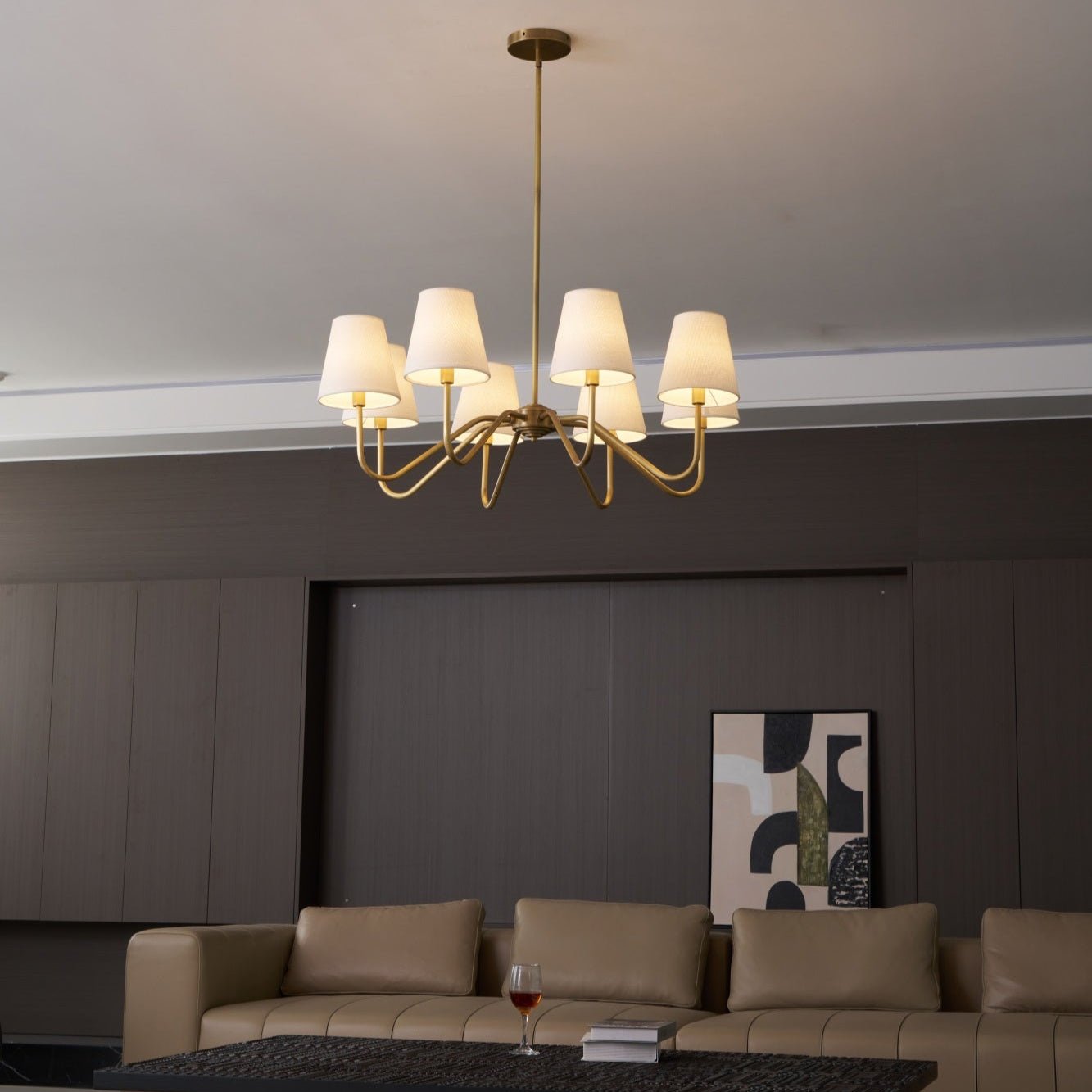 Opaluxe Brass Chandelier - YIOSI