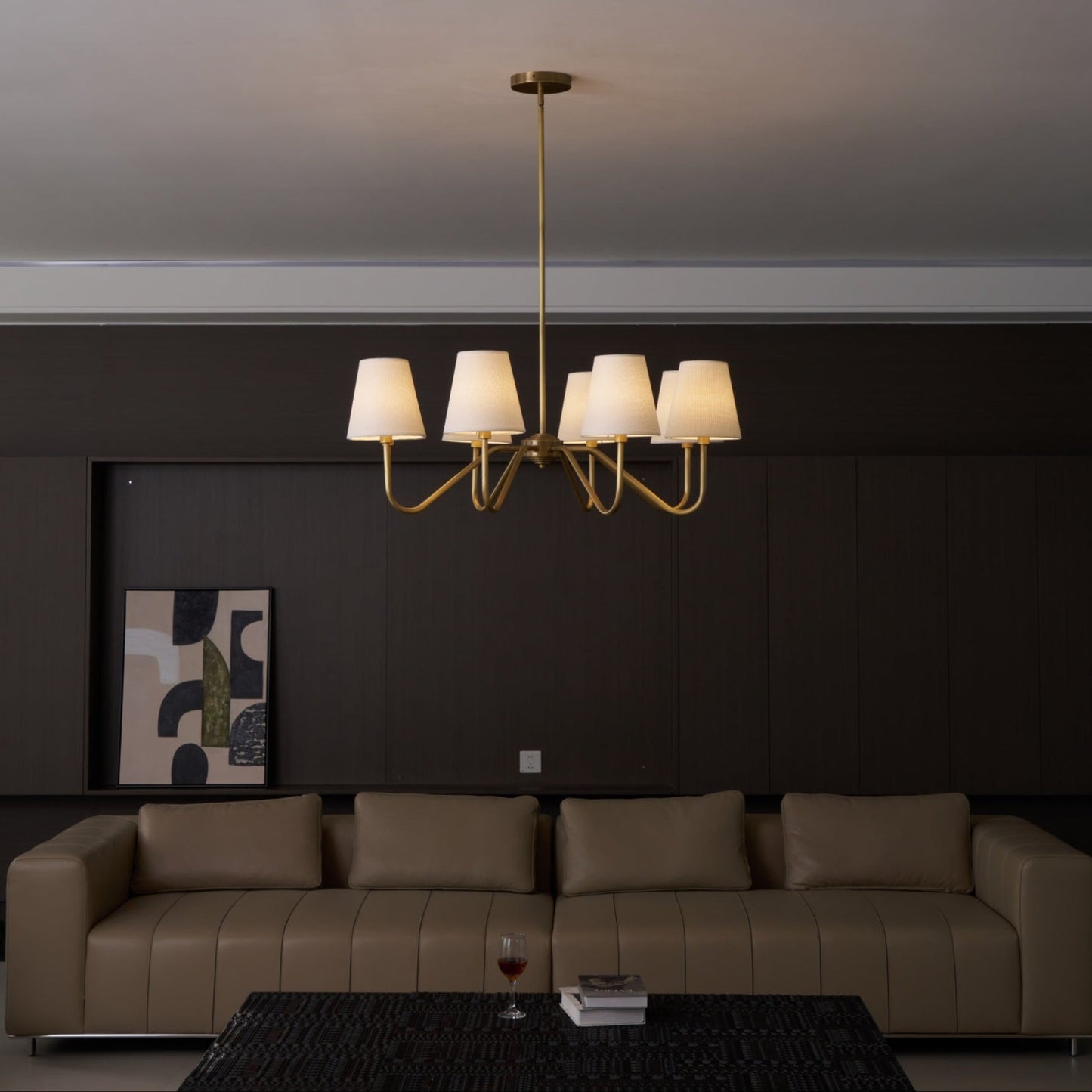 Opaluxe Brass Chandelier - YIOSI