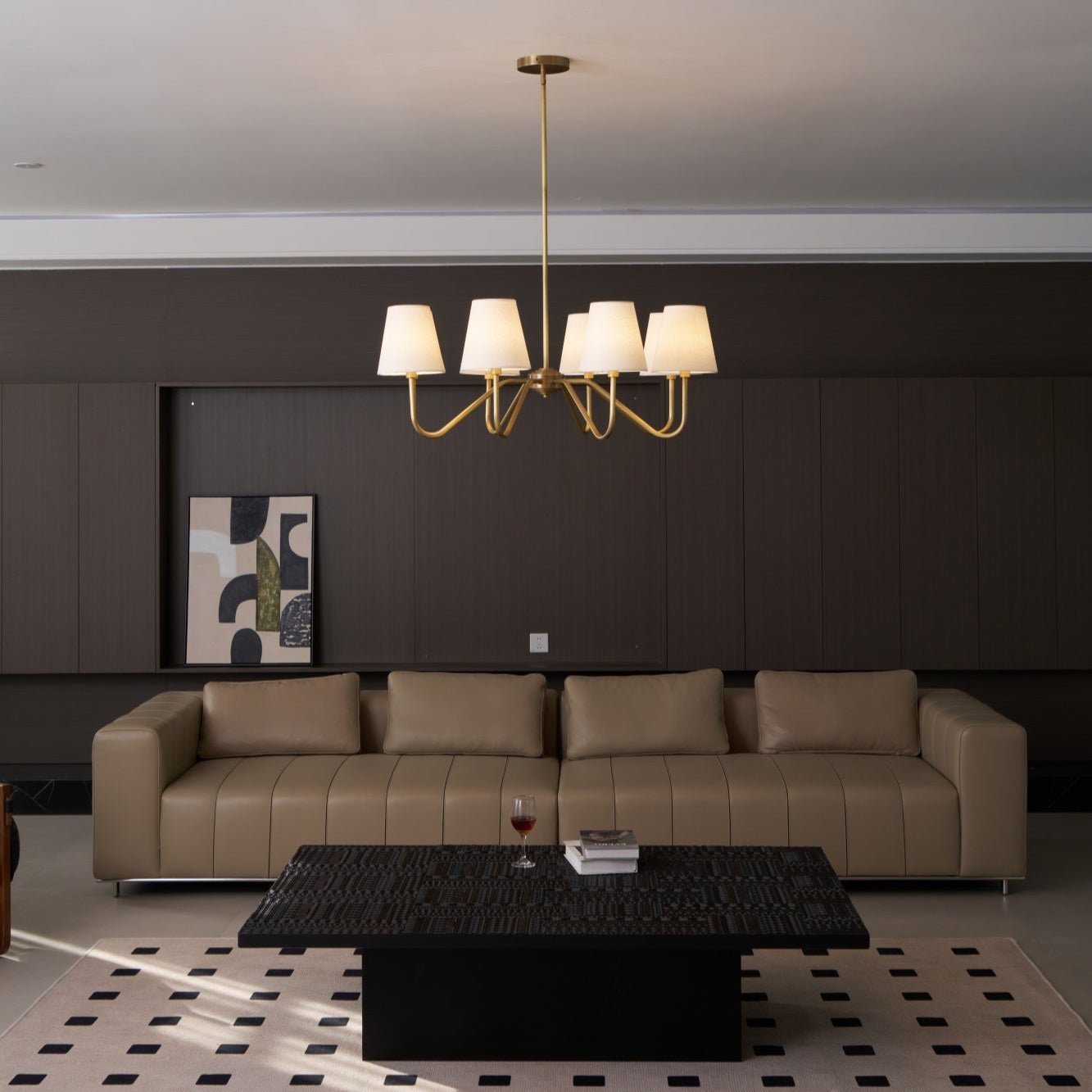 Opaluxe Brass Chandelier - YIOSI