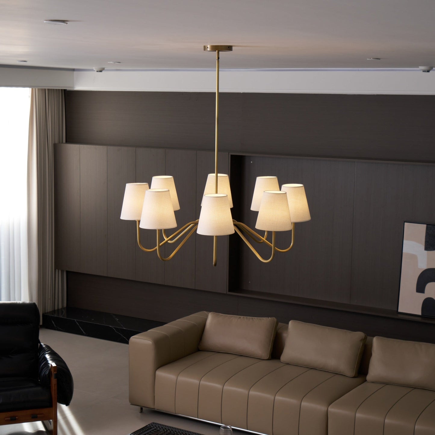 Opaluxe Brass Chandelier - YIOSI