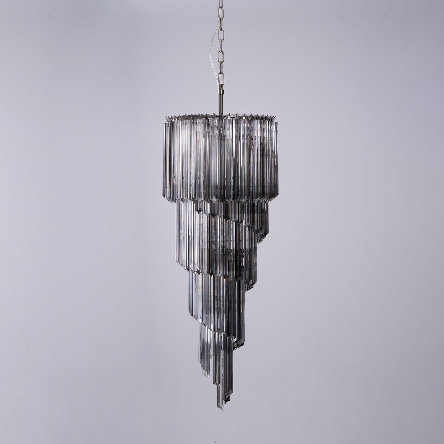 Lucente Noir Spiral Chandelier - YIOSI