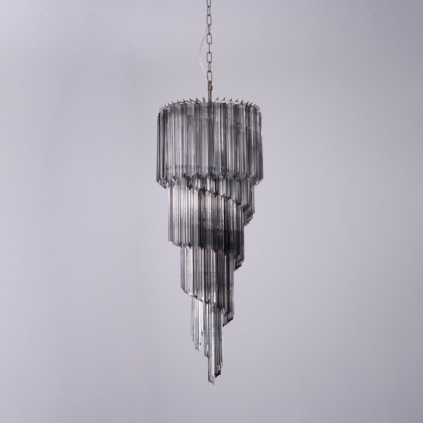 Lucente Noir Spiral Chandelier - YIOSI