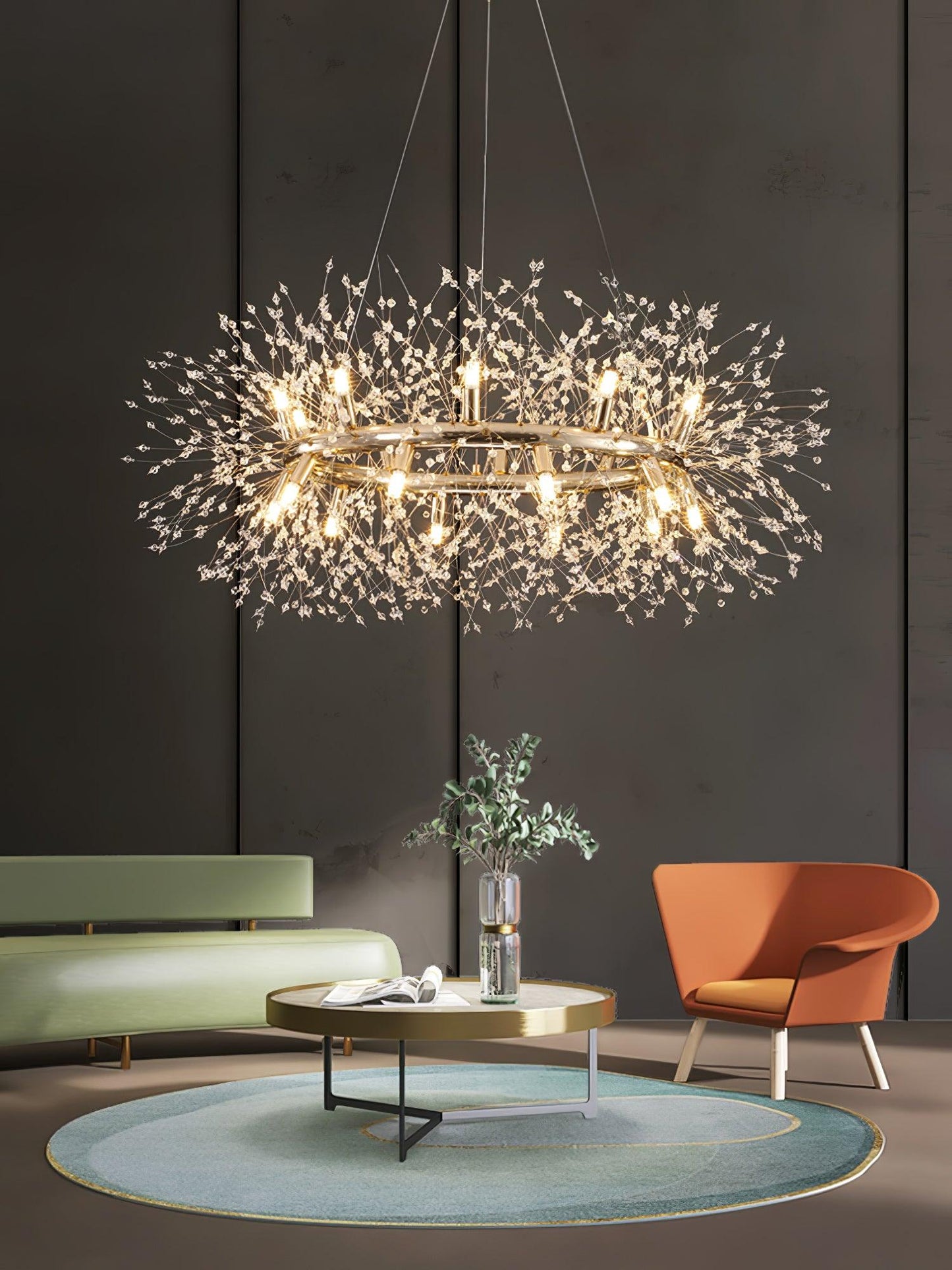 Dandelion Round Chandelier - YIOSI