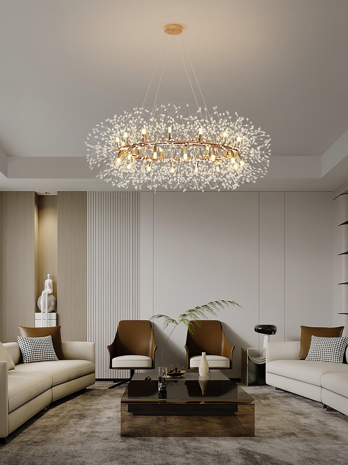 Dandelion Round Chandelier - YIOSI
