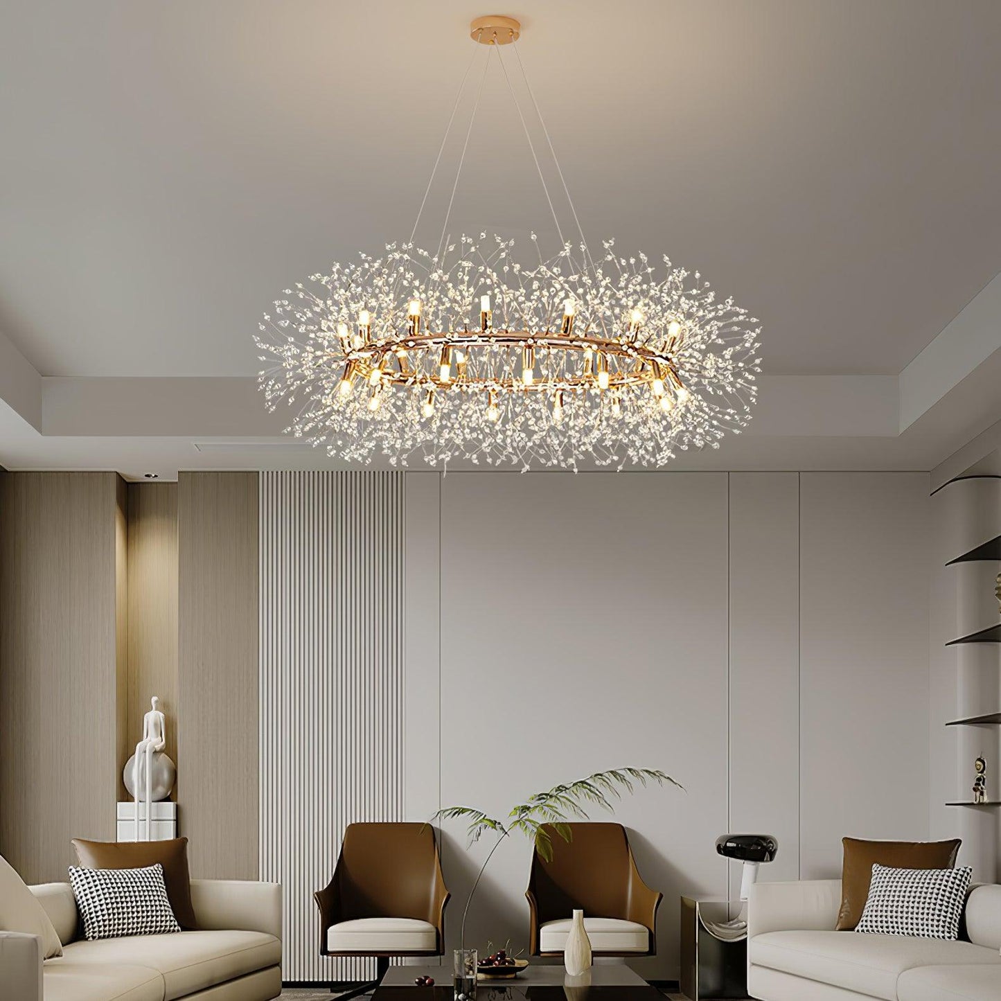 Dandelion Round Chandelier - YIOSI