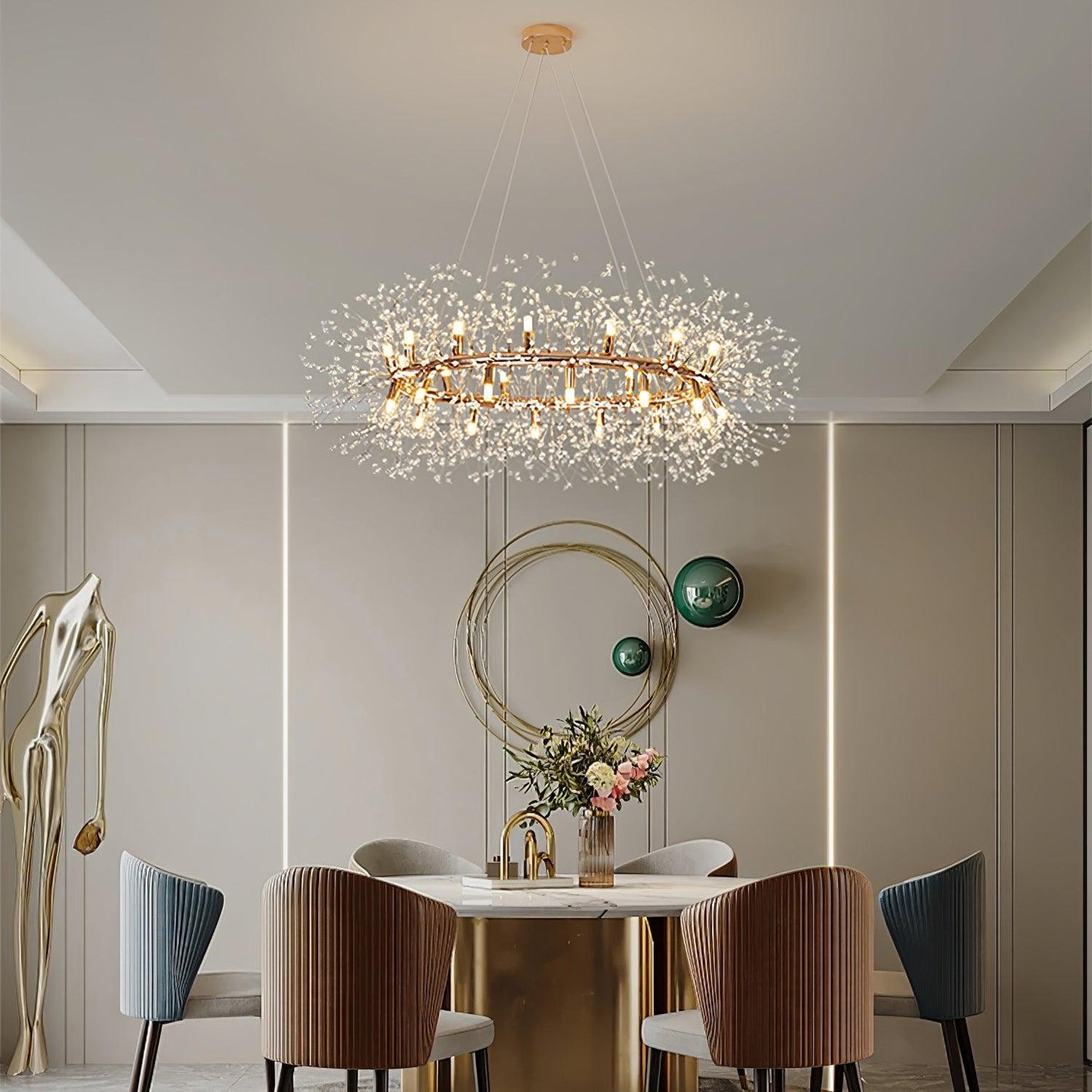 Dandelion Round Chandelier - YIOSI
