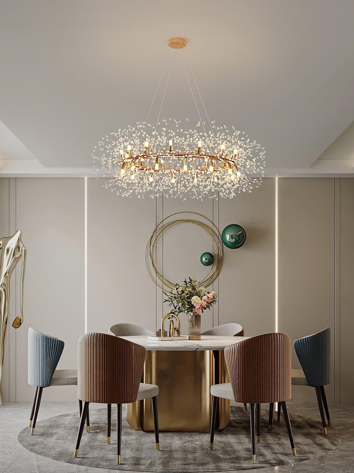 Dandelion Round Chandelier - YIOSI
