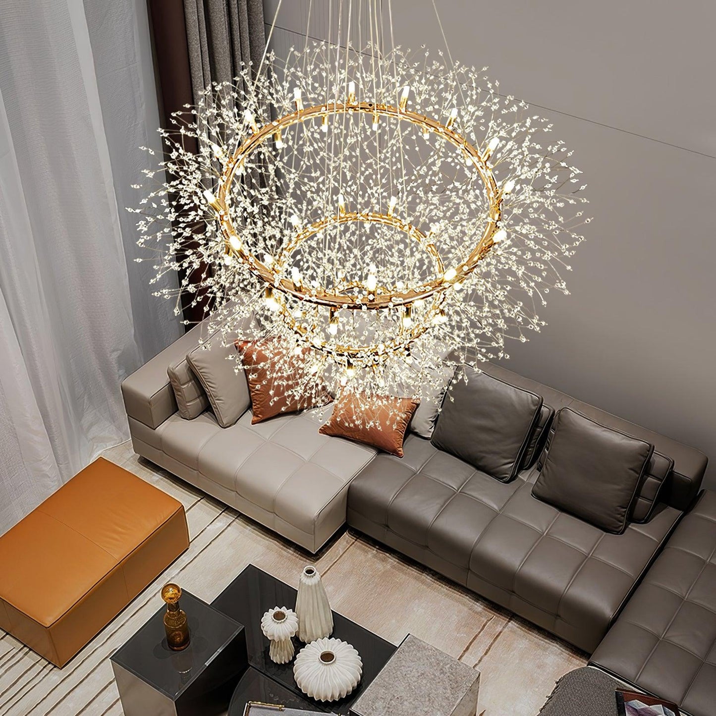 Dandelion Round Chandelier - YIOSI