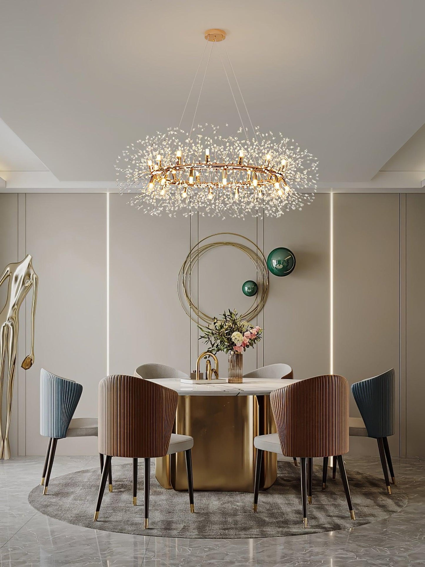Dandelion Round Chandelier - YIOSI