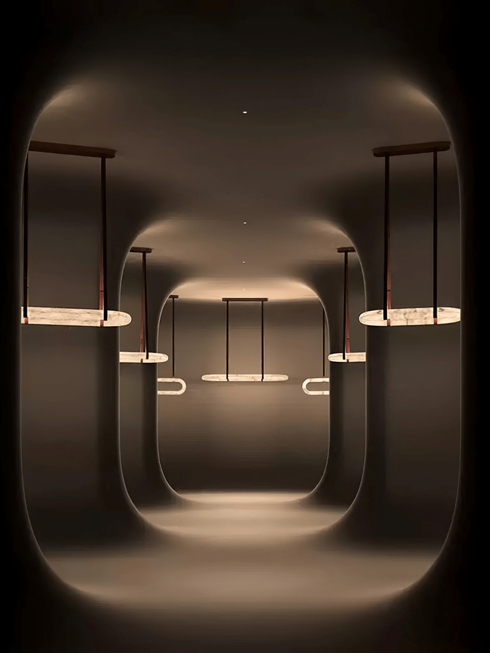 Circle Alabaster Chandelier - YIOSI