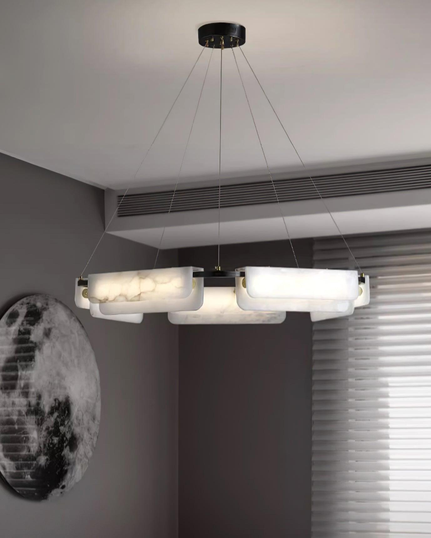Delia Alabaster Chandelier - YIOSI