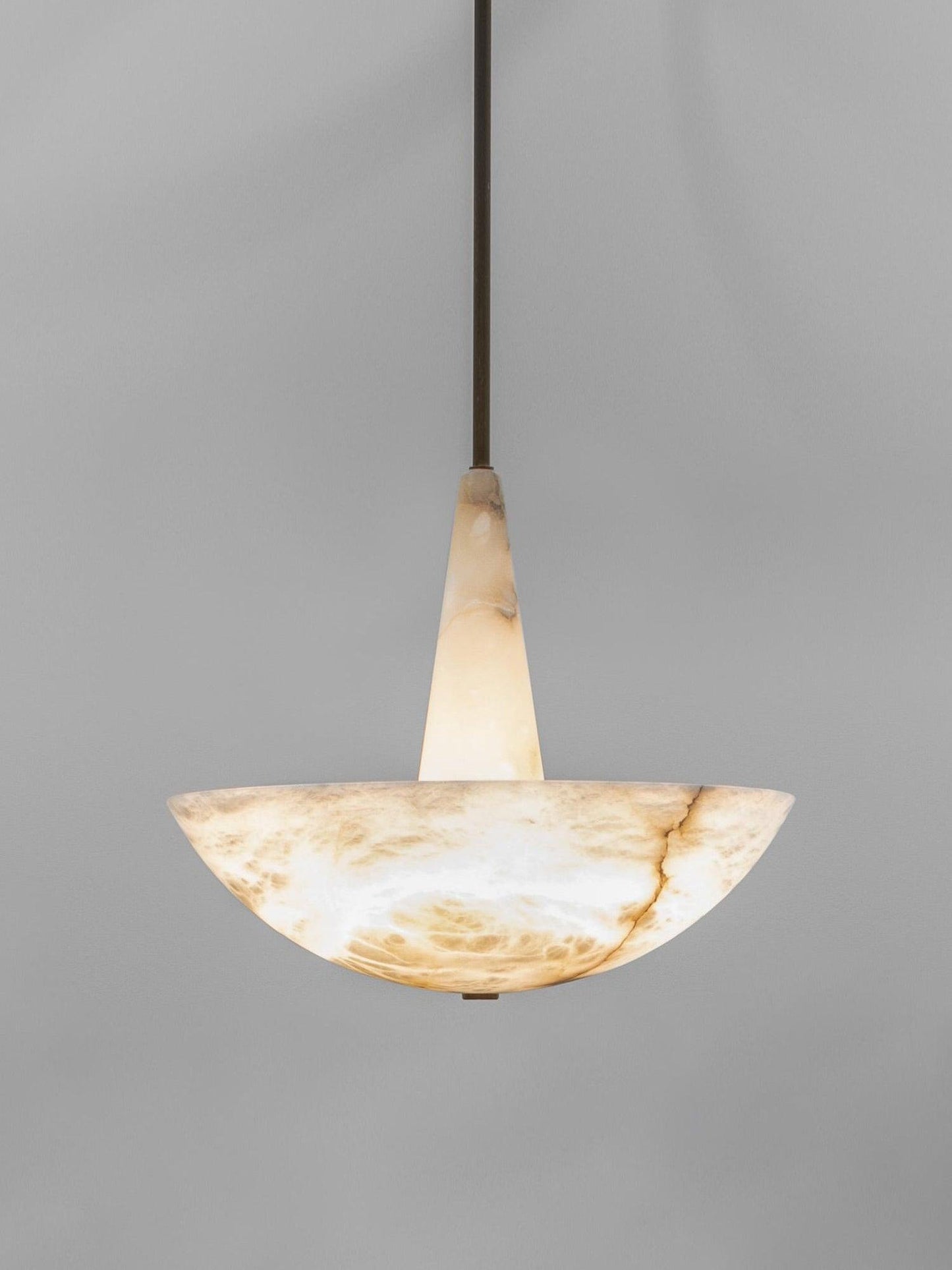 Elegant Domus Alabaster Chandelier with Integrated LED Premium