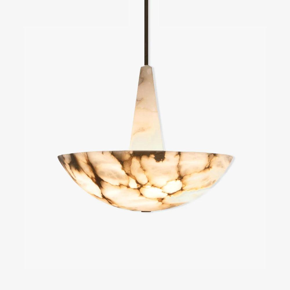 Elegant Domus Alabaster Chandelier with Integrated LED Premium