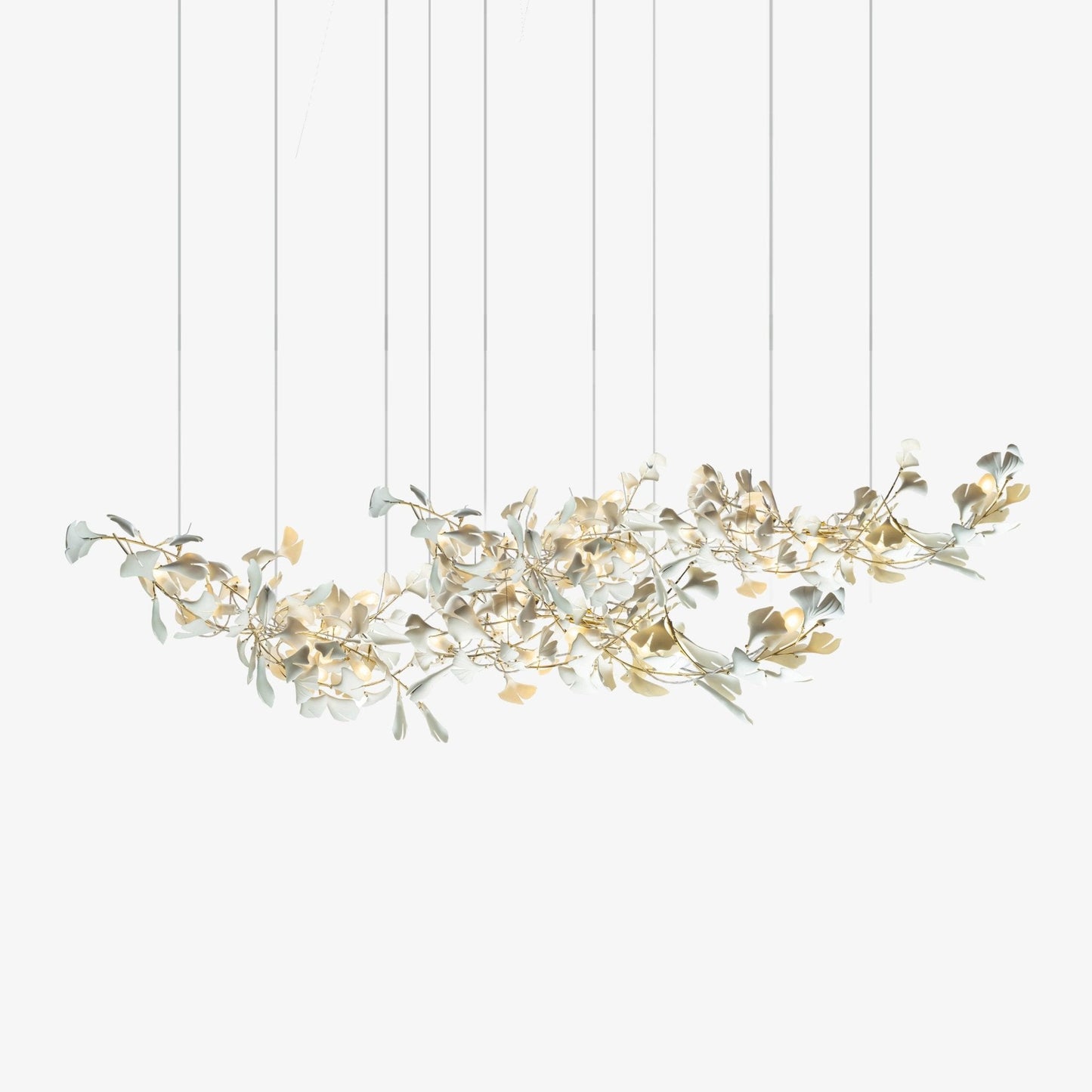 Double Layer Combination Gingko Chandelier - YIOSI