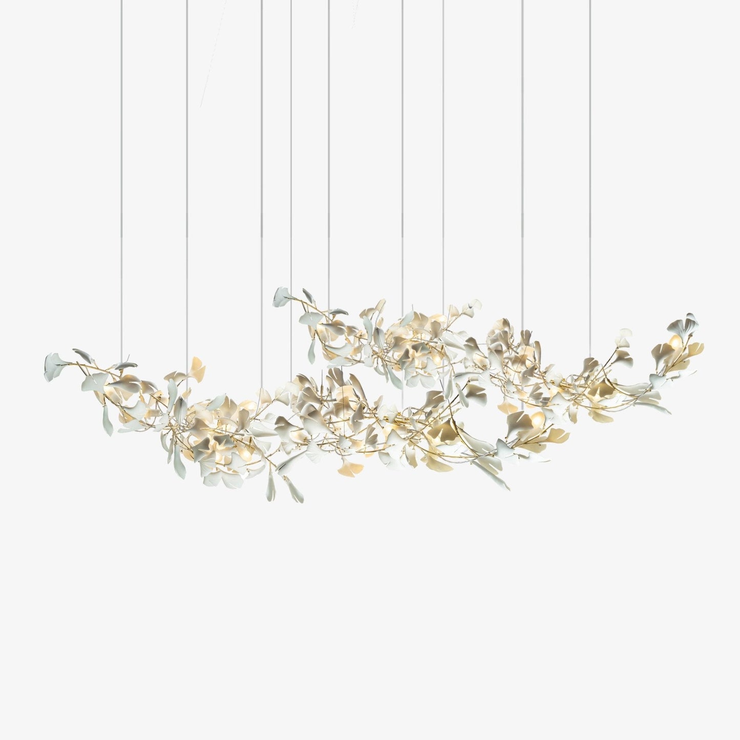 Double Layer Combination Gingko Chandelier - YIOSI