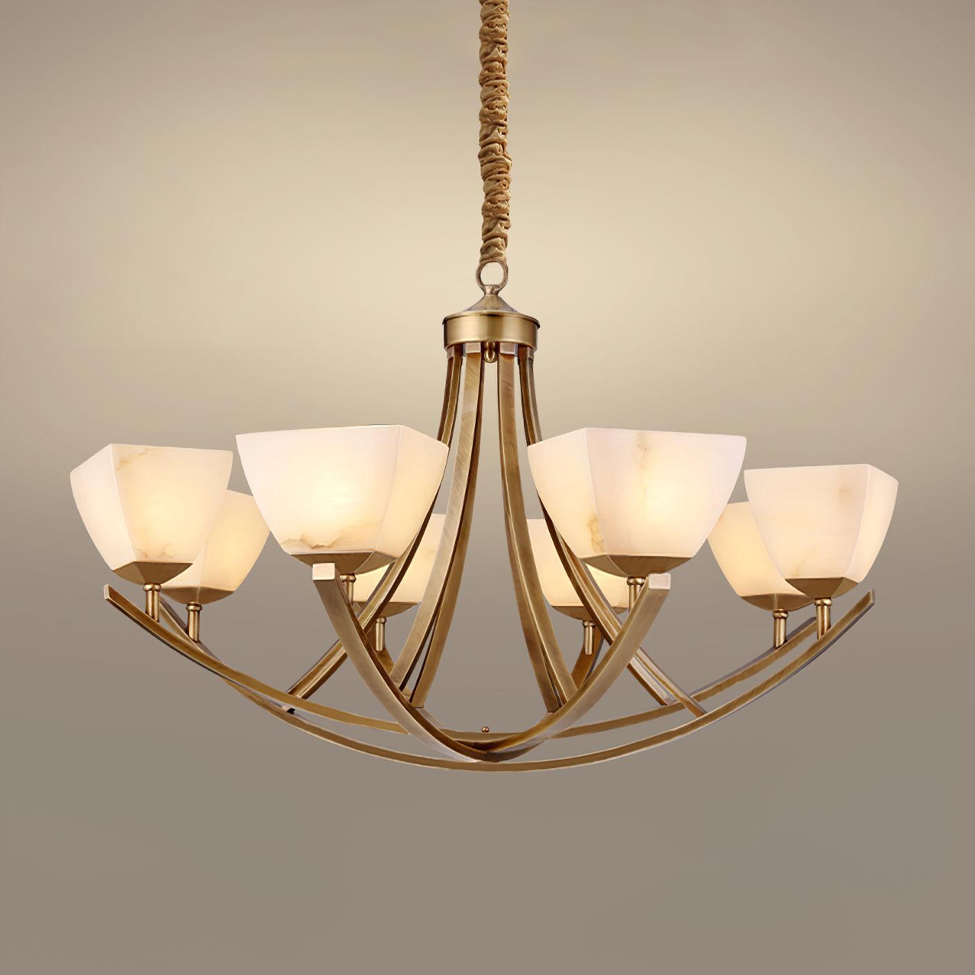 Dover Brass Chandelier - YIOSI