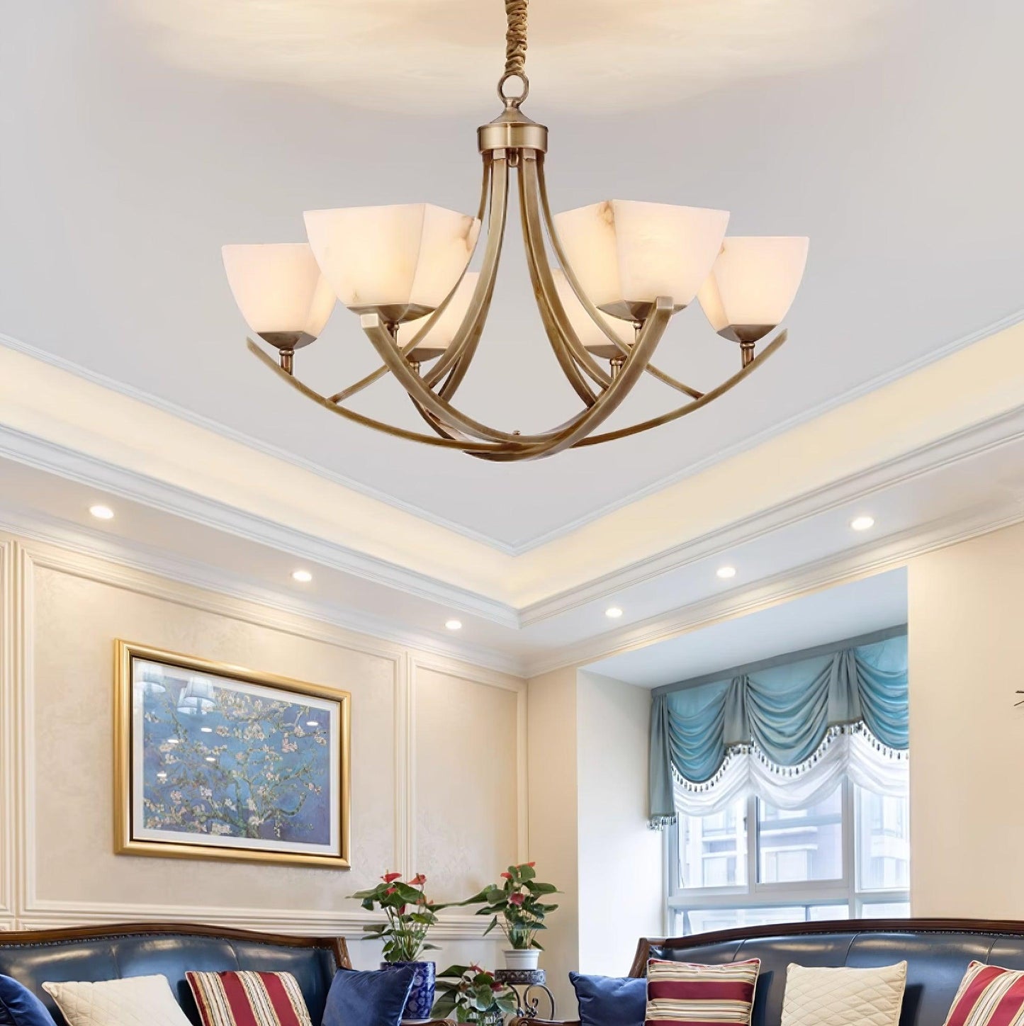 Dover Brass Chandelier - YIOSI