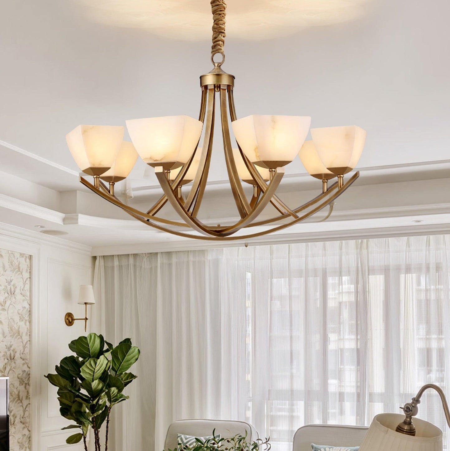 Dover Brass Chandelier - YIOSI