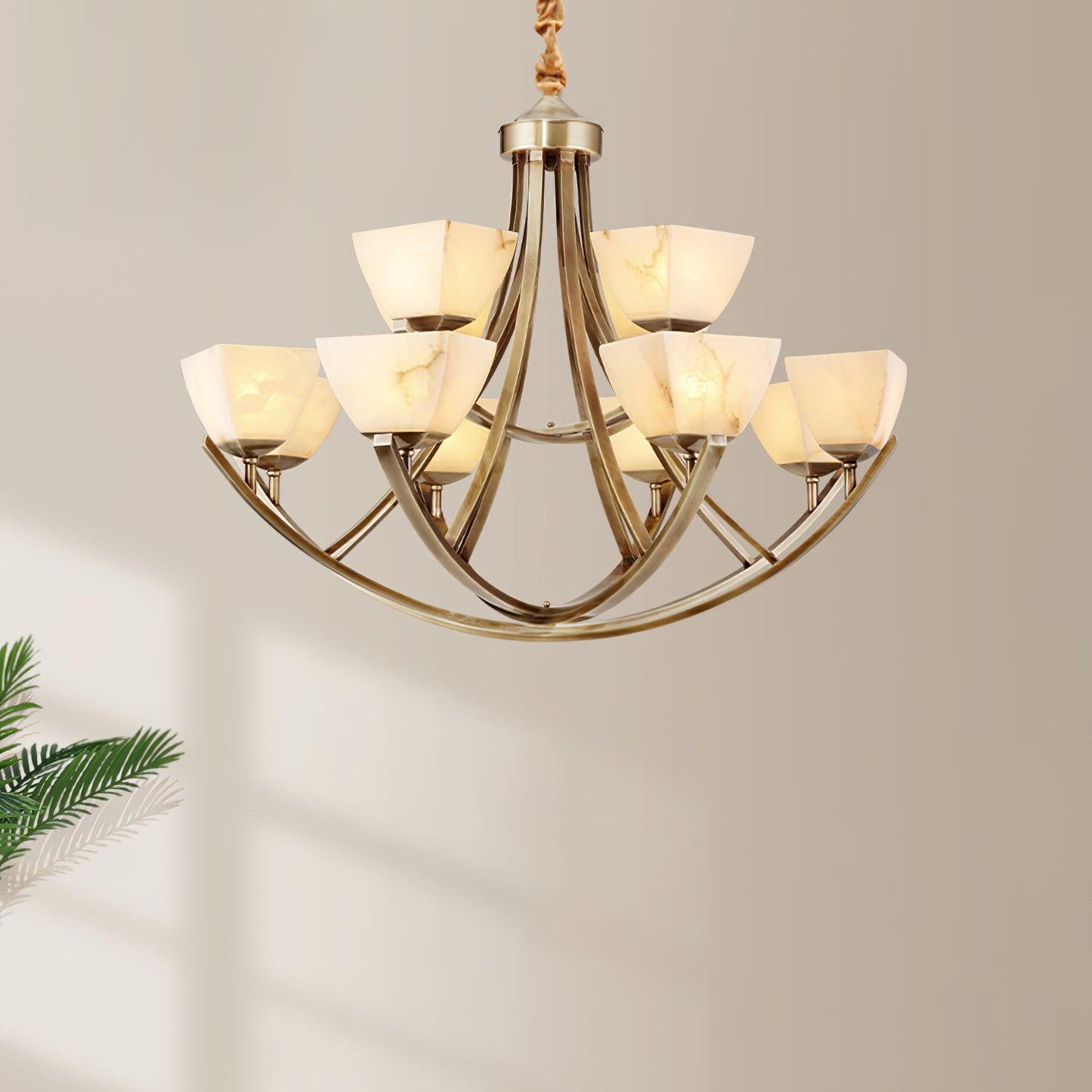Dover Brass Chandelier - YIOSI