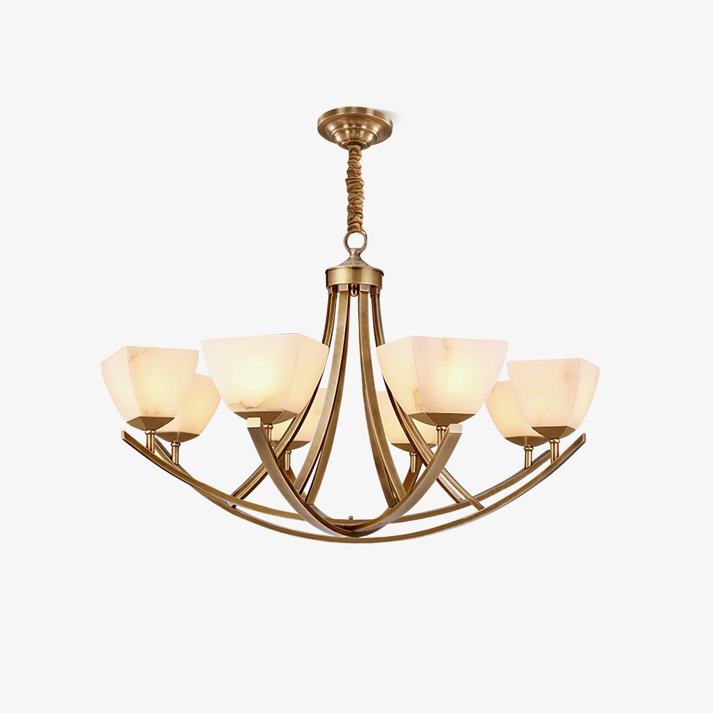 Dover Brass Chandelier - YIOSI