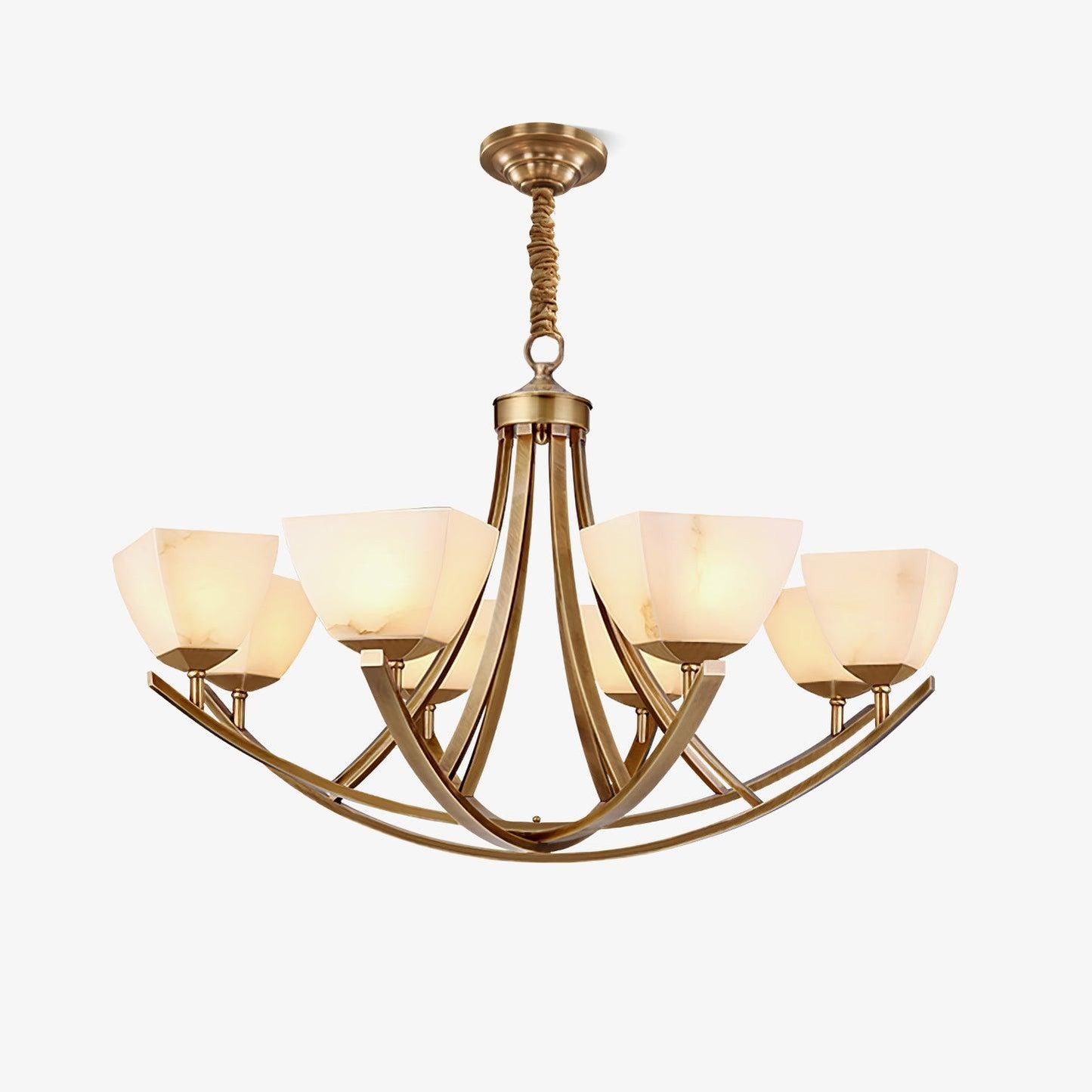 Dover Brass Chandelier - YIOSI