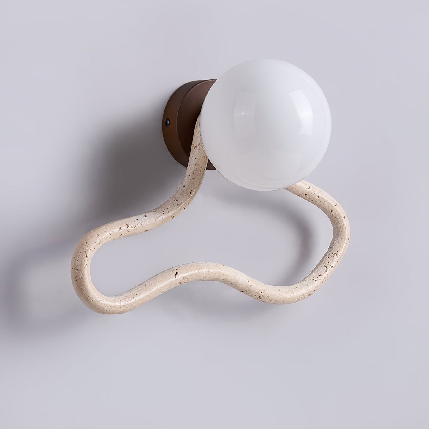 Driftform Travertine Wall Sconce - YIOSI