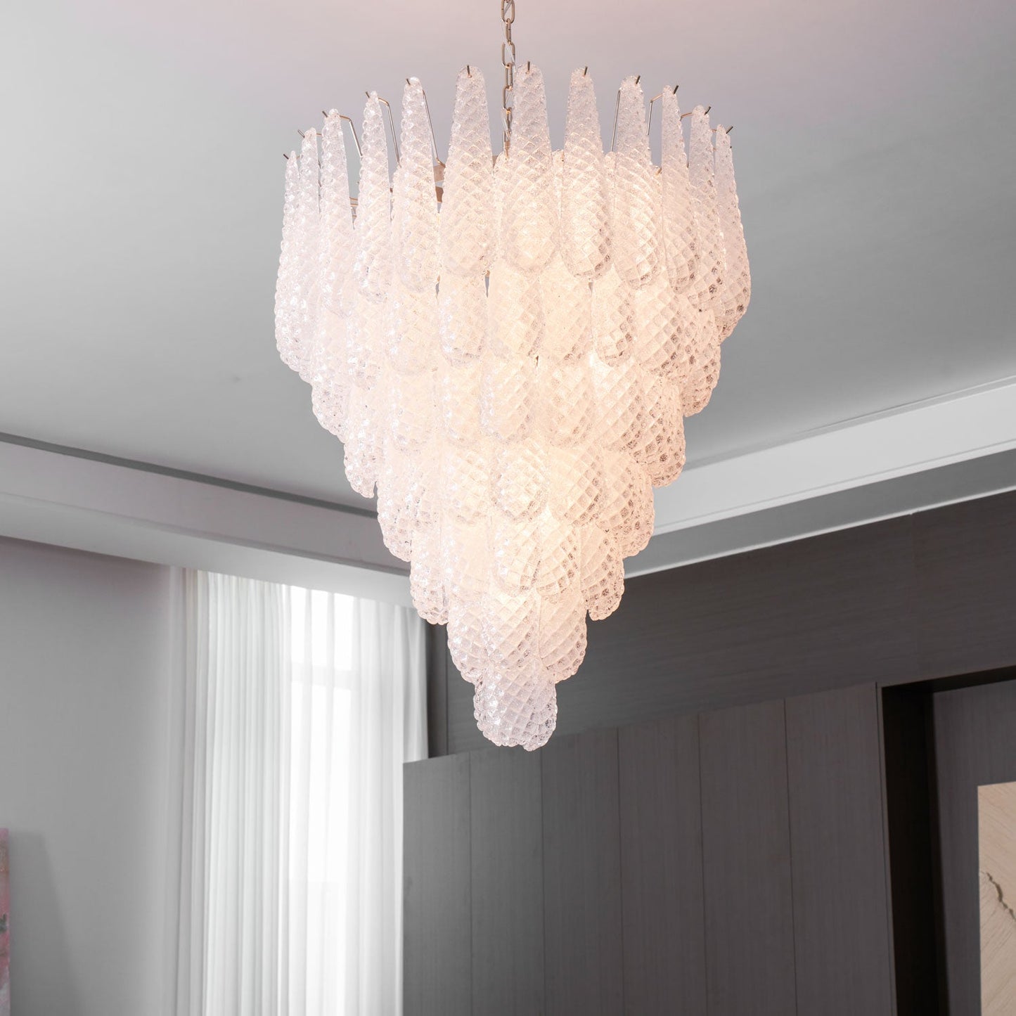 Murano Glass Droplet Chandelier - YIOSI