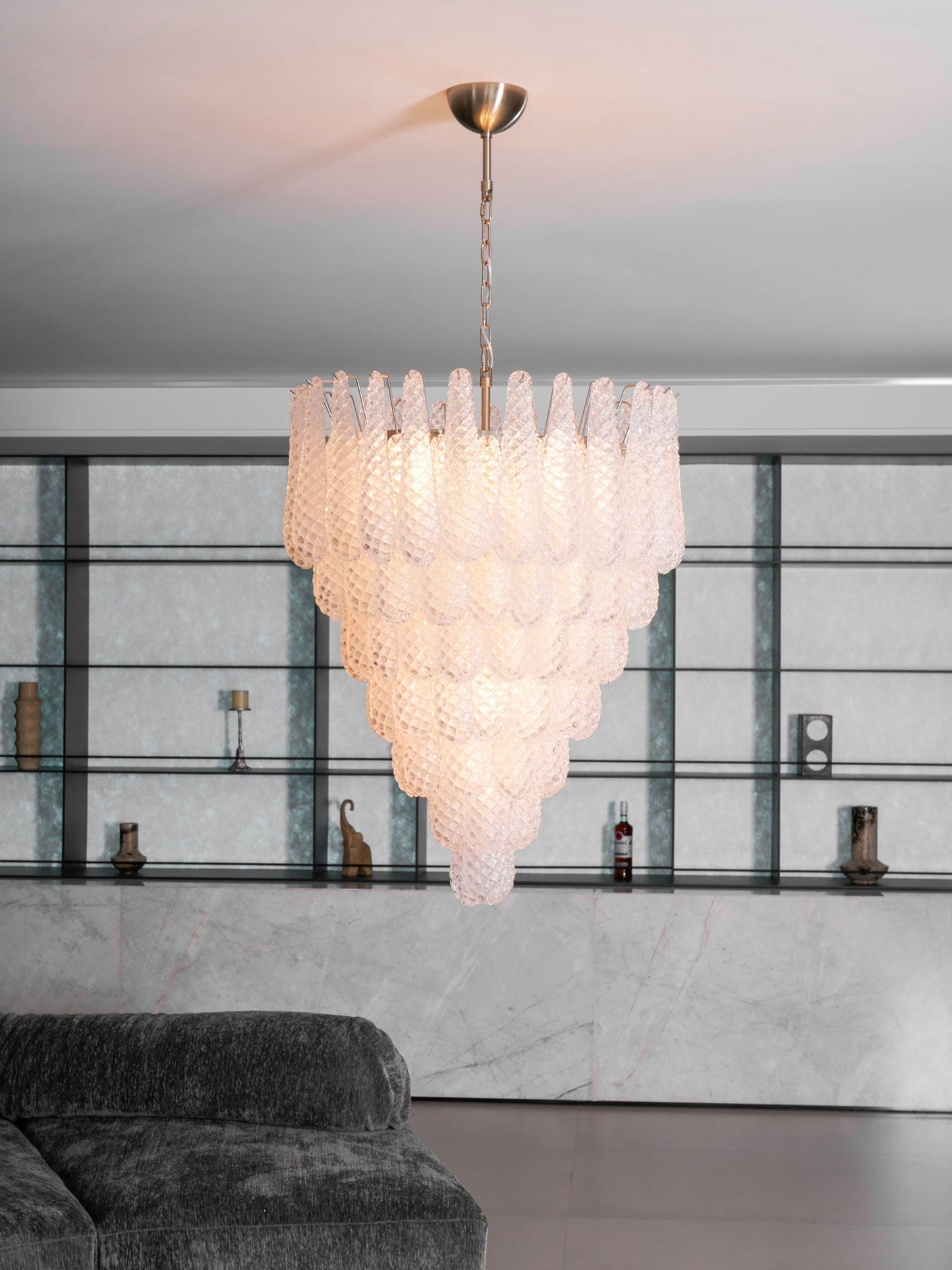 Murano Glass Droplet Chandelier - YIOSI