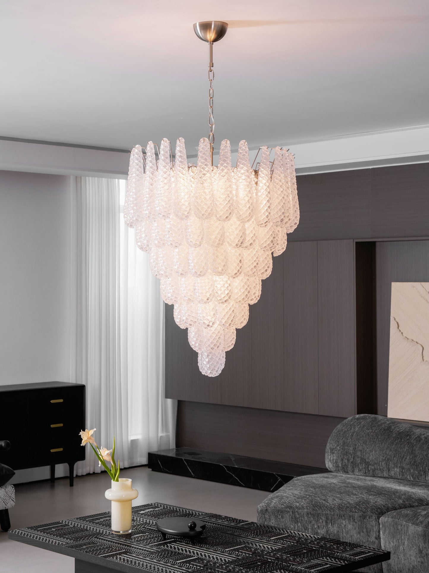 Murano Glass Droplet Chandelier - YIOSI