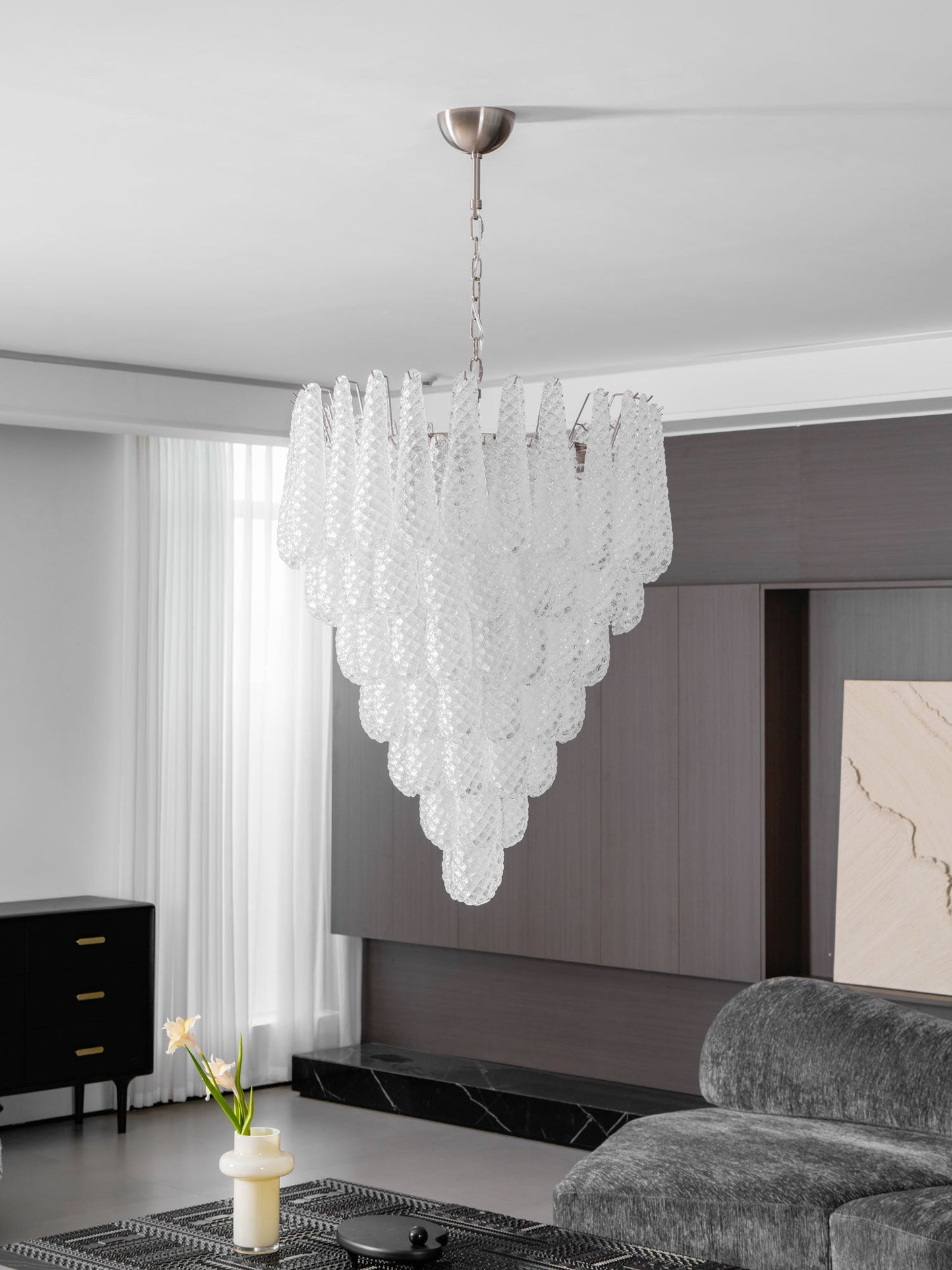 Murano Glass Droplet Chandelier - YIOSI