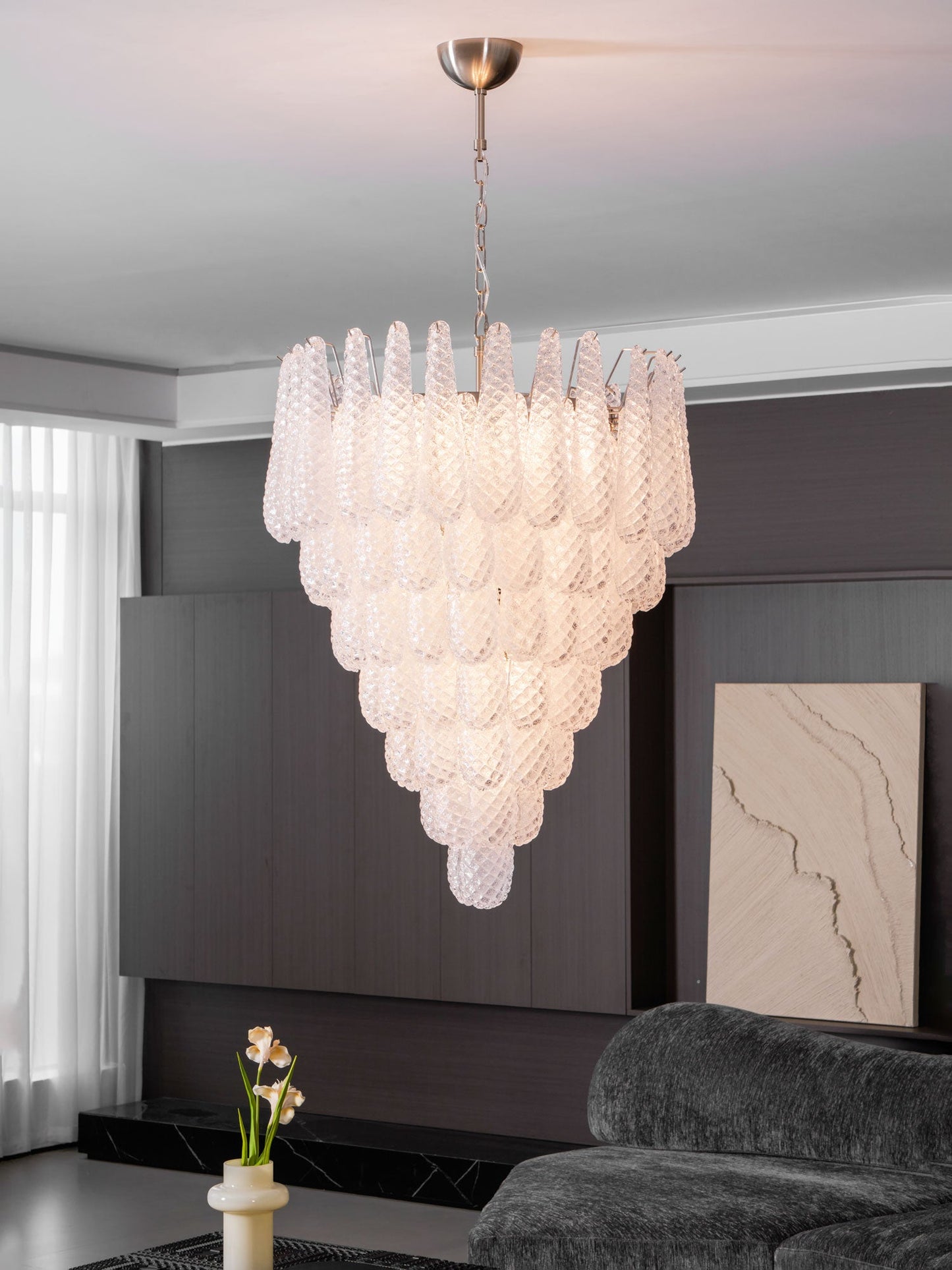 Murano Glass Droplet Chandelier - YIOSI
