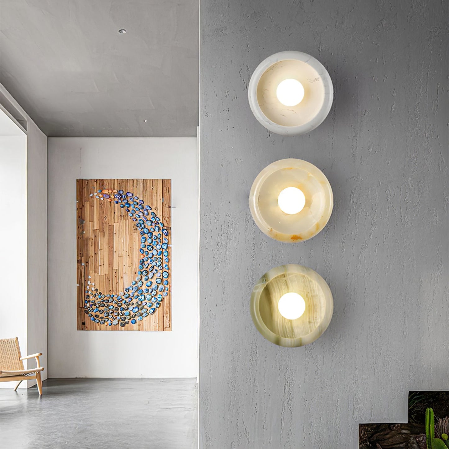 Eclipse Jade Wall Sconce - YIOSI