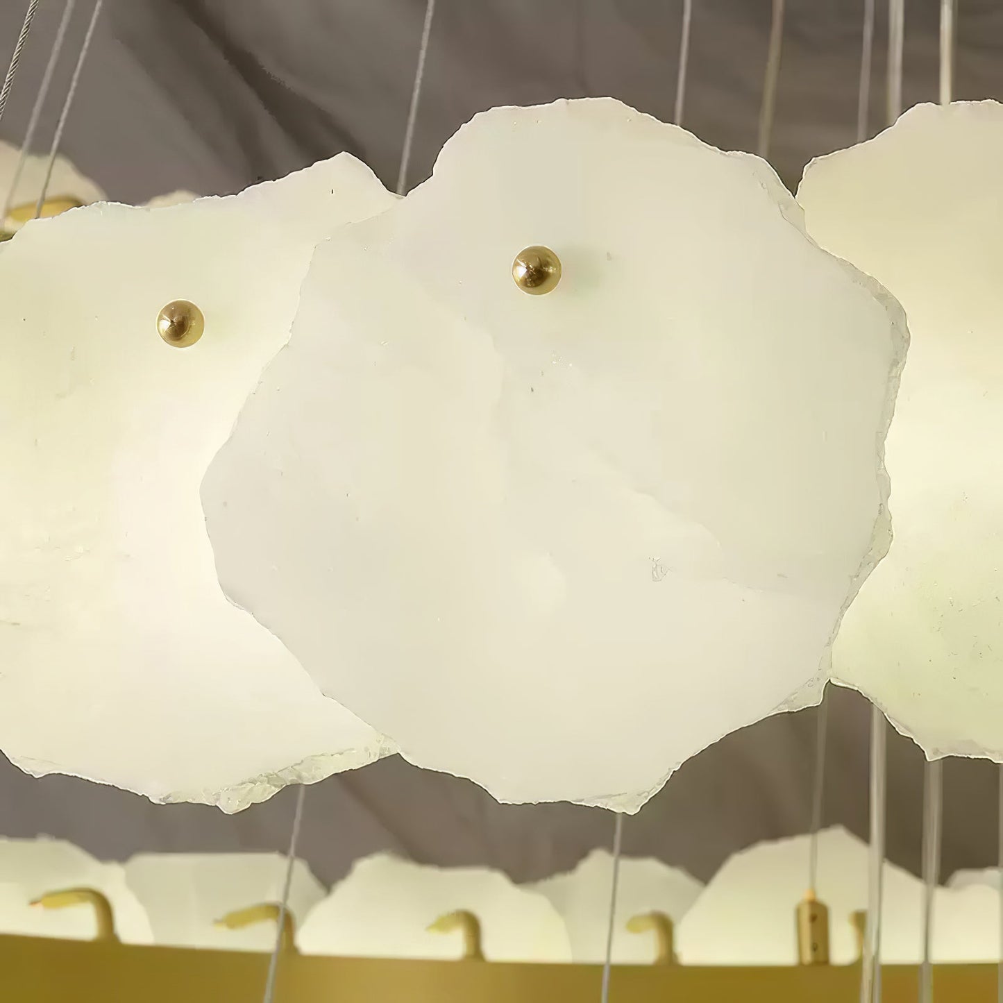 Ecliptica Spiral Alabaster Chandelier - YIOSI