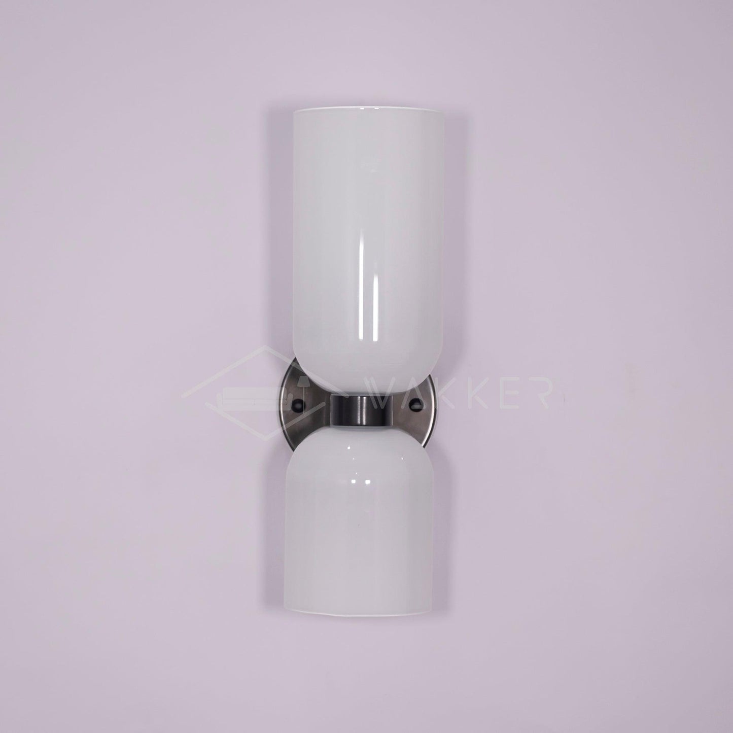 Edie Gold & Black Wall Lamp with Opal Glass