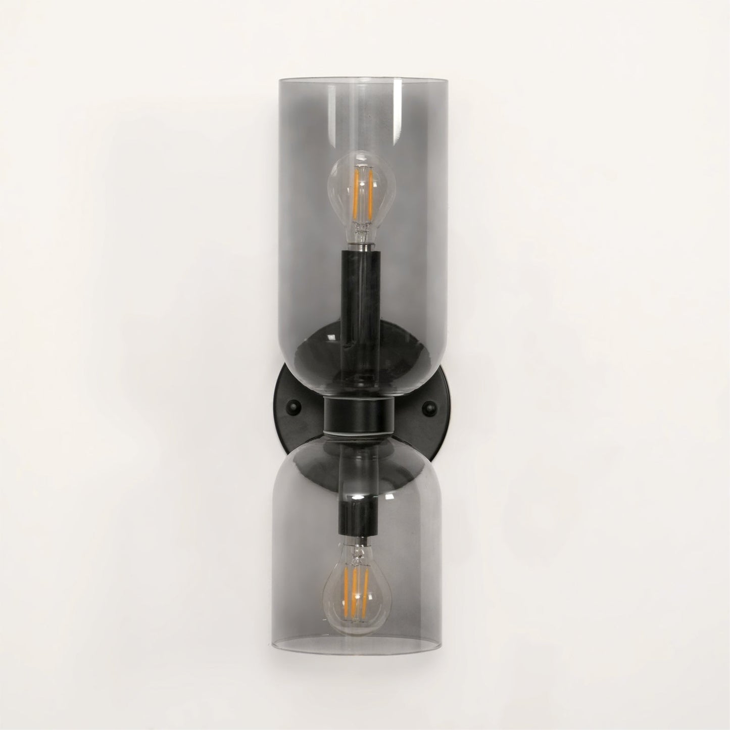 Edie Gold & Black Wall Lamp with Opal Glass