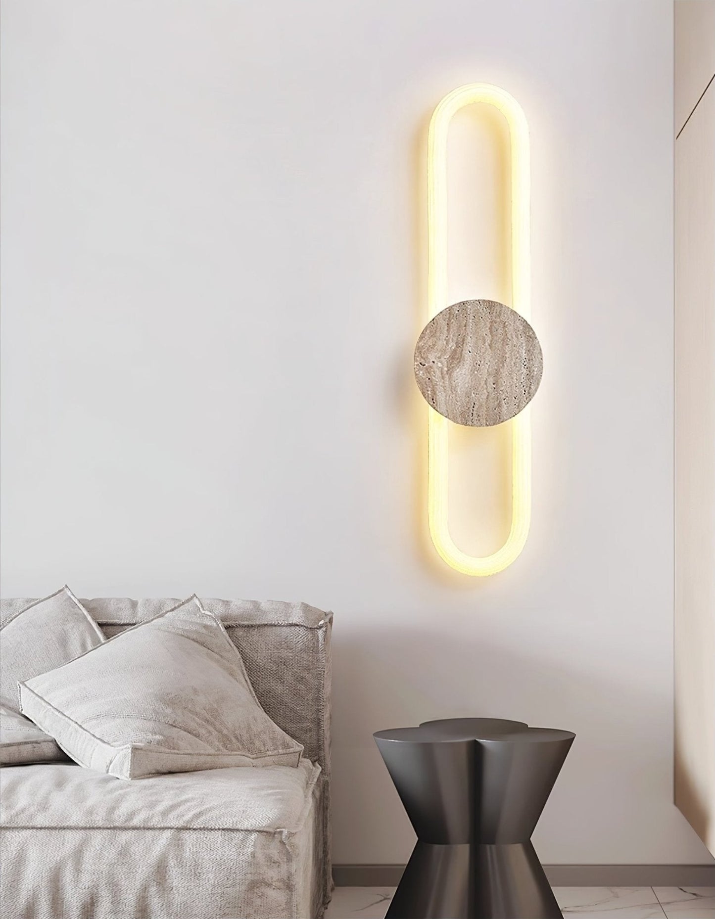 Eloen Travertine Wall Light - YIOSI