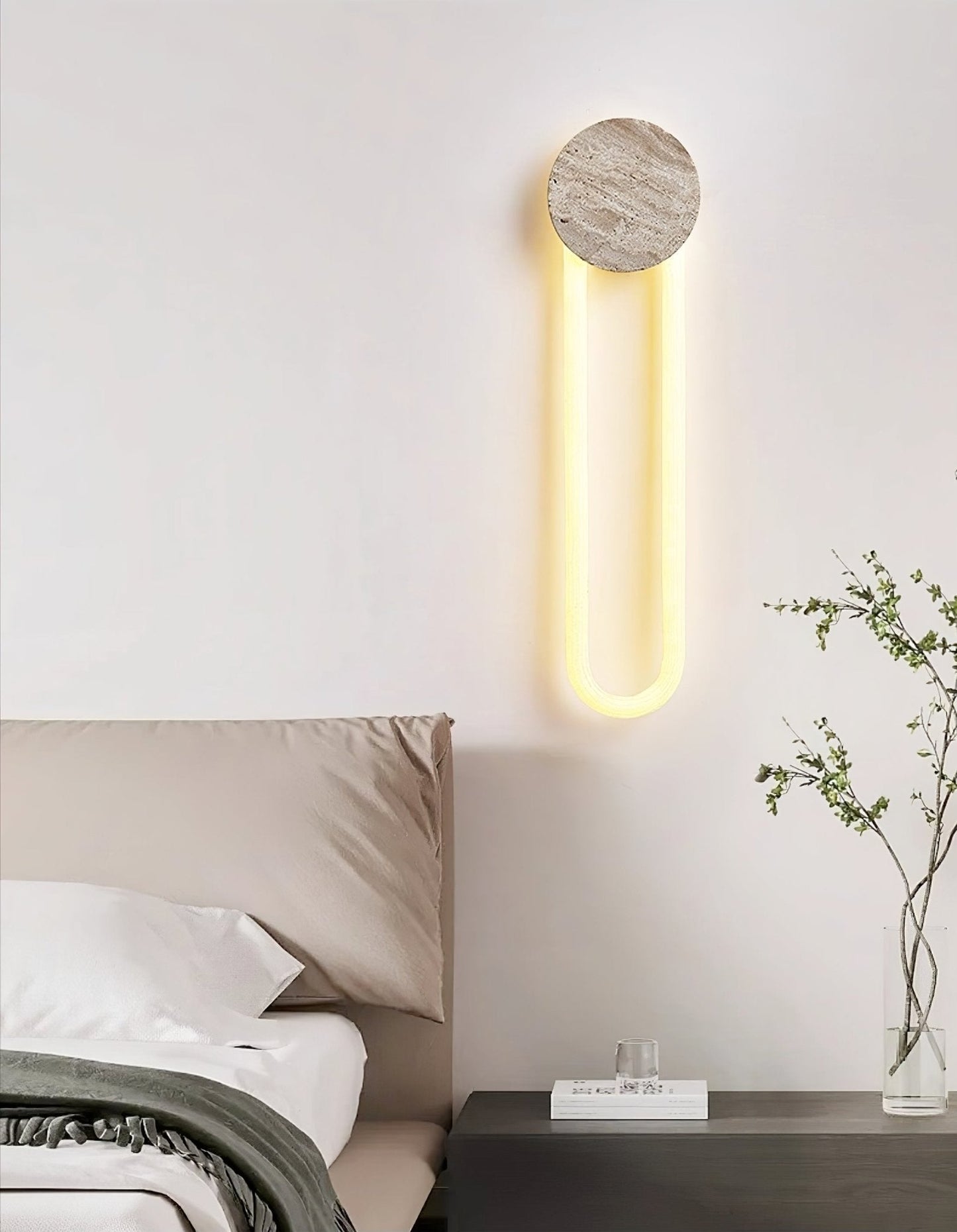Eloen Travertine Wall Light - YIOSI