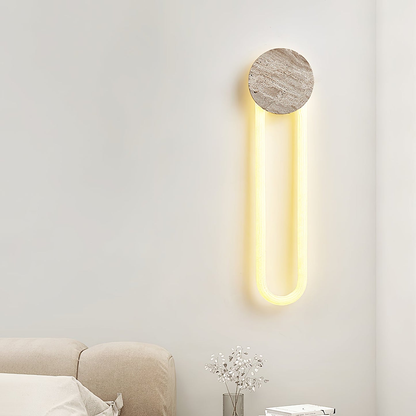 Eloen Travertine Wall Light - YIOSI
